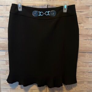 NWOT Lapis fully lined black back zip skirt, Size M